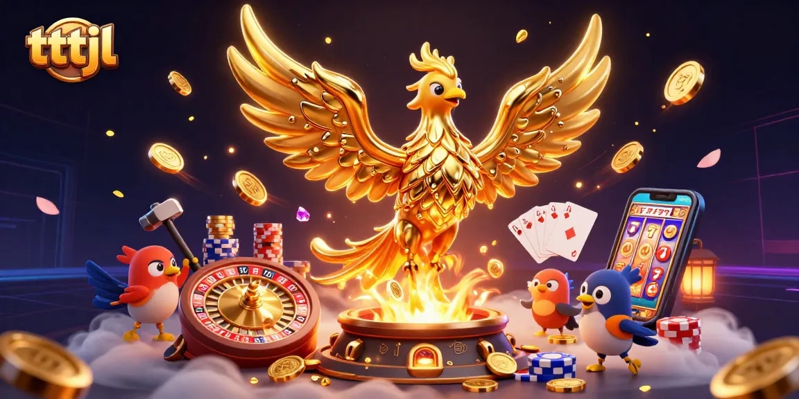 Spin the roulette and see tttjl’s golden phoenix rising, a dazzling casino adventure.
