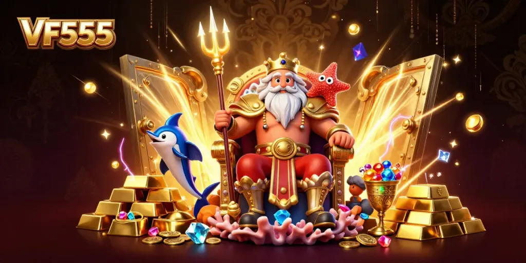 Experience the vibrant VF555 casino kingdom filled with treasures and dynamic action.