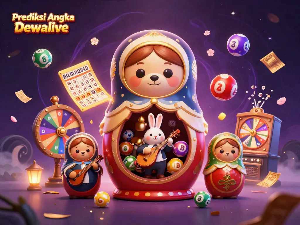 Formulasikan Prediksi Angka Dewalive dengan pemandangan 3D penuh warna dan elemen judi.