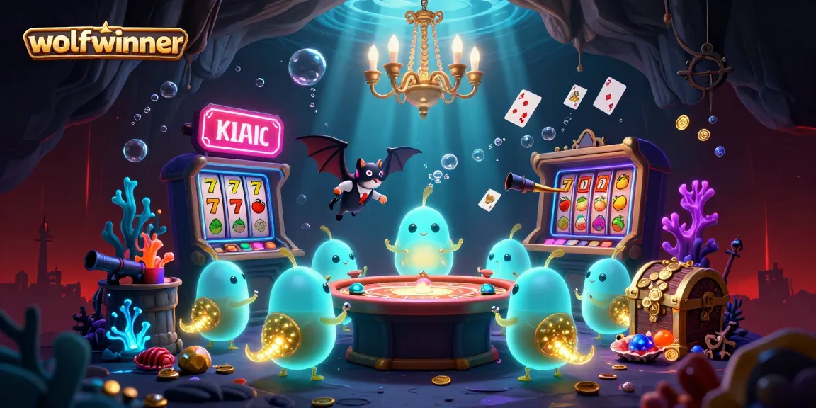 Experience exciting slot gaming at wolfwinner with vibrant 3D glowworms and dazzling treasures.