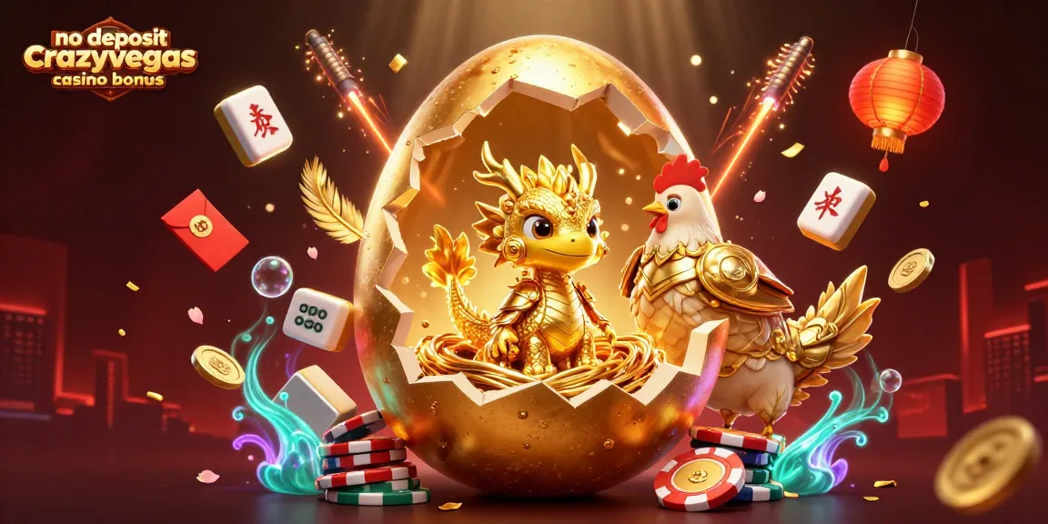 Engage with the no deposit crazyvegas casino bonus and explore unique winnings in this vibrant 3D illustration.