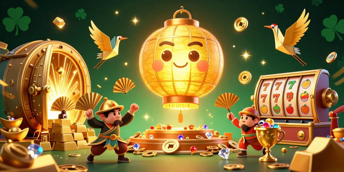 Makrobet players enjoying the vibrant atmosphere of a night market casino scene with golden treasures.