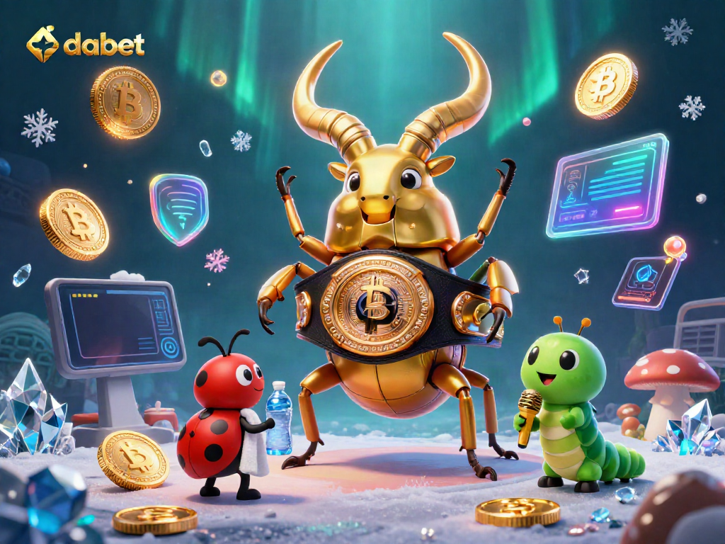 Dabet champions engage in a thrilling betting scene featuring vibrant gaming elements and characters.