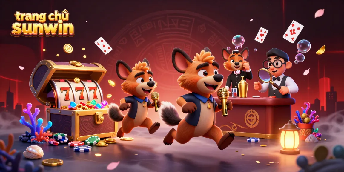 Experience top-notch gaming at trang chủ sunwin with engaging hyena characters in a vibrant casino scene.