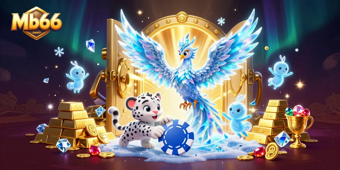 Experience thrilling play at Mb66's casino with enchanting characters and rich prizes bursting from golden treasures.