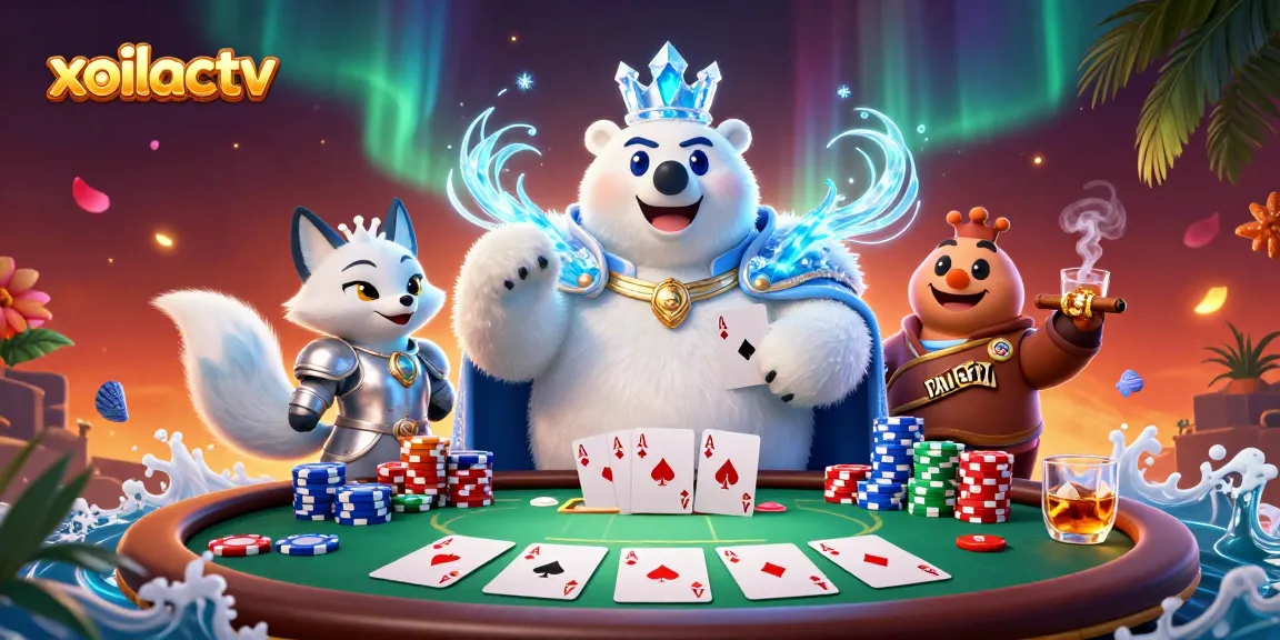 Experience thrilling gameplay at xoilactv with engaging poker and vibrant animated characters.