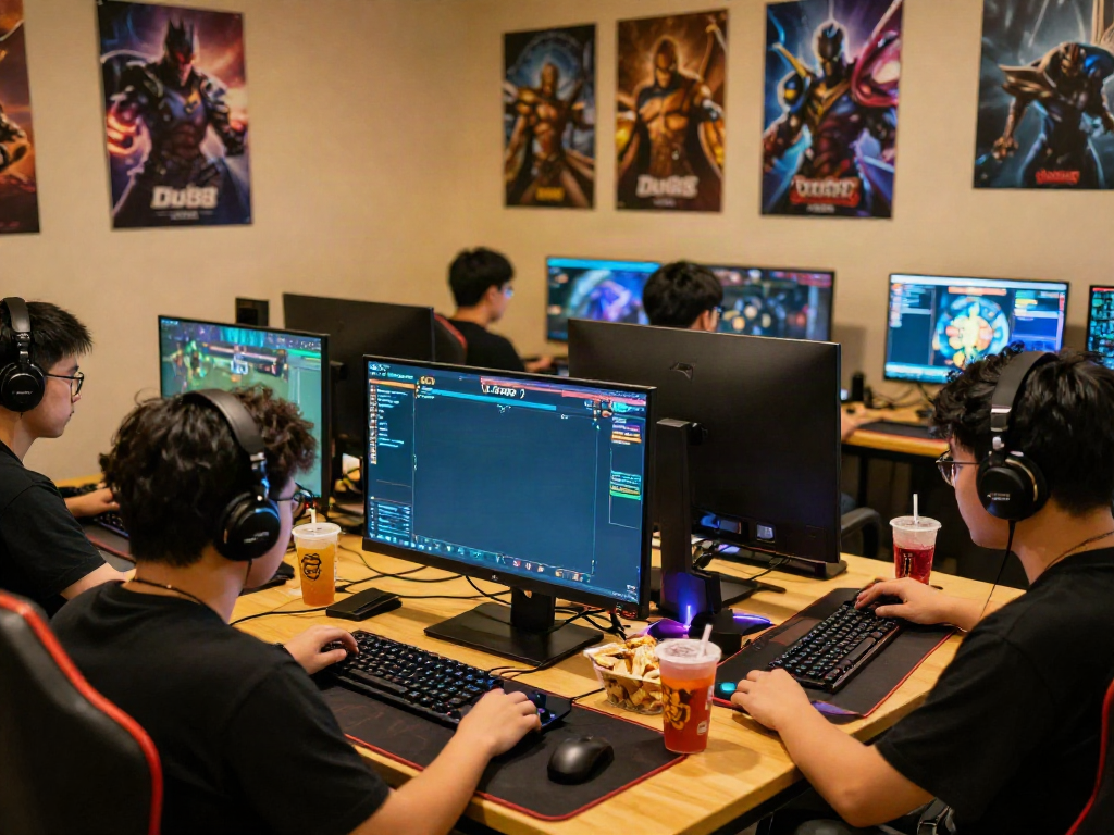 Competitive online gaming environment at du88 with vibrant displays and engaged players.