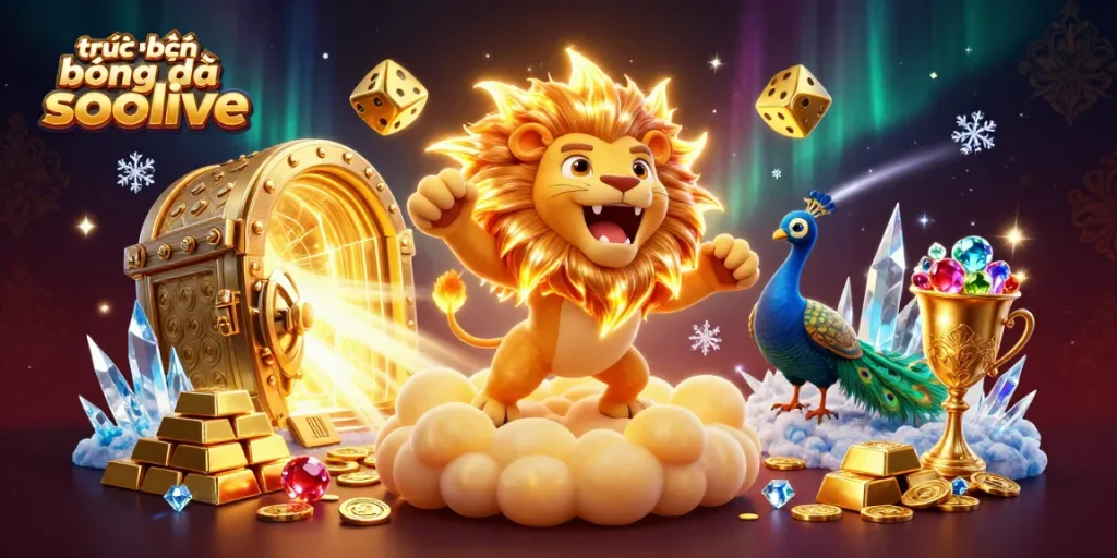 Experience trực tiếp bóng đá socolive with vibrant casino scenes featuring exciting gambling elements and dazzling graphics.